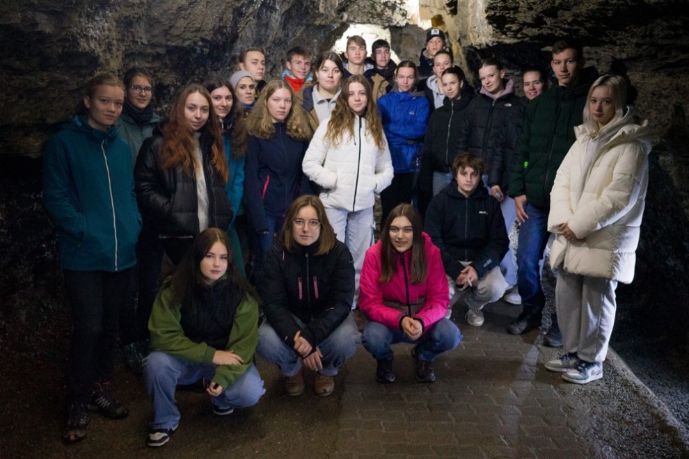 In Adelsheim mit Klasse 10 / NwT: Besuch der Eberstadter Tropfsteinhöhle