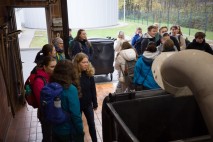 In Adelsheim mit Klasse 10 / NwT: Besuch der Kläranlage Roigheim
